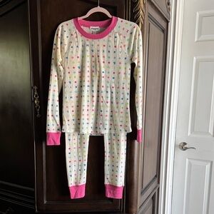 Abound Pajama Set with Pink Trim size s